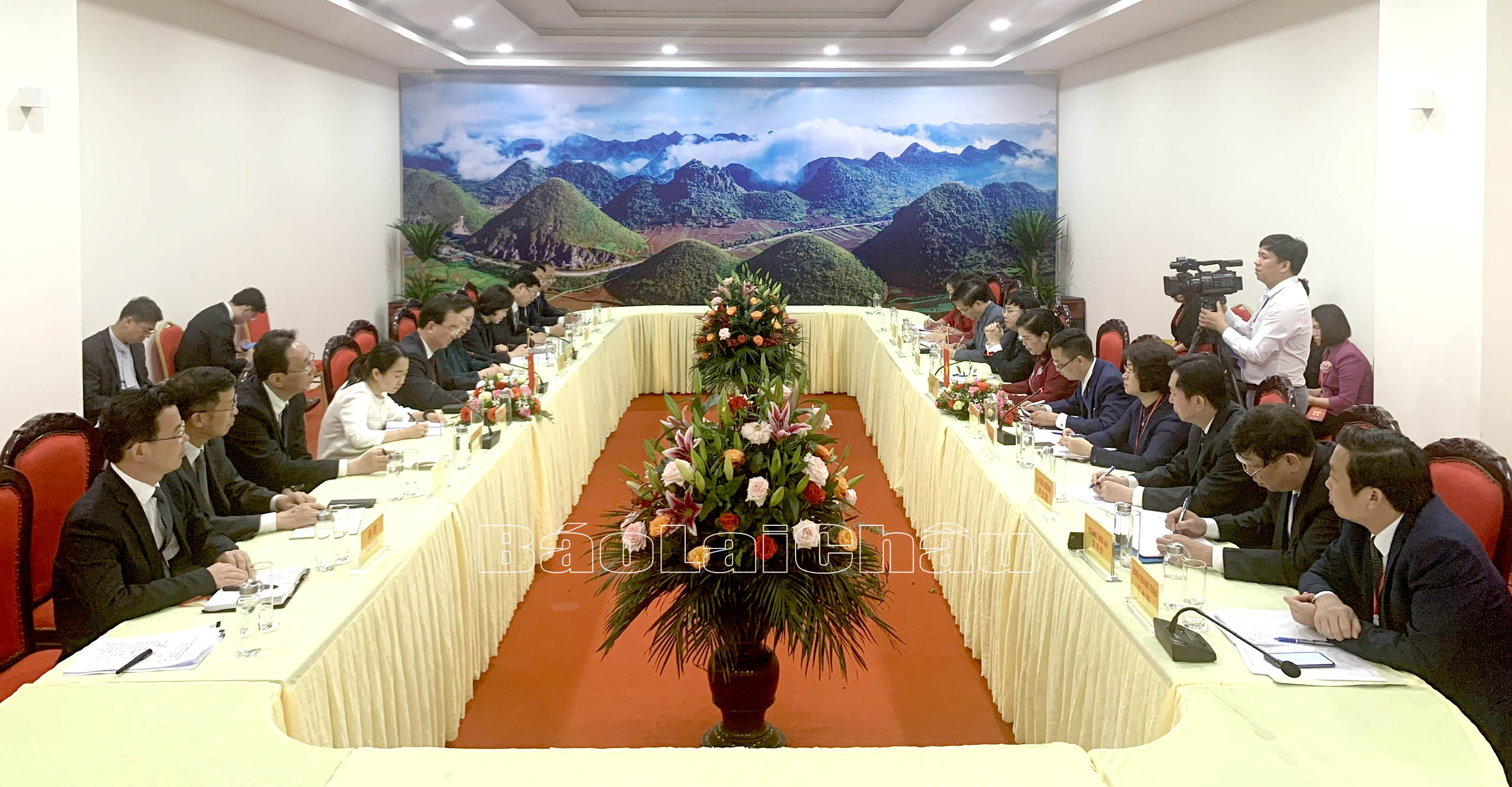 Quang cảnh buổi hội kiến.